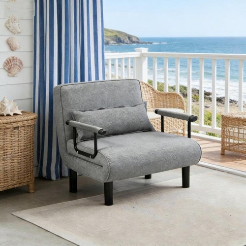 Single fabric sofa bed sleeper - sofa,