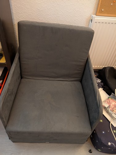 Homcom grey compact - grey, chair