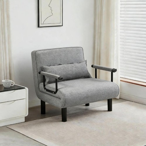 Single fabric sofa bed sleeper - fabric,