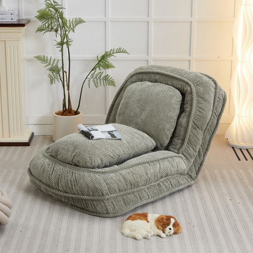 Green foldable sofa - green,