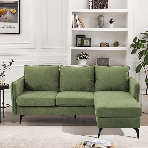 Shaped sofa bed with cushion - bed,
