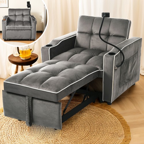 Single convertible sofa bed - convertible,