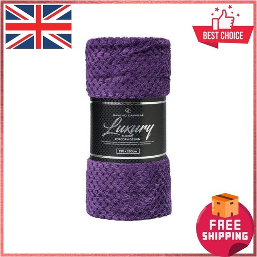 Popcorn fleece throw - throw, blanket