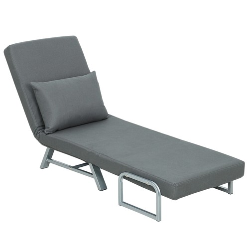 Homcom single sofa - bed,, 3-in-1