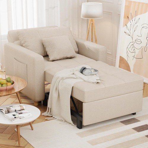 Convertible sofa bed beige - convertible,