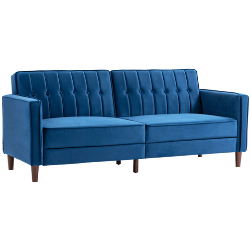 Seater velvet sofa - velvet, bed
