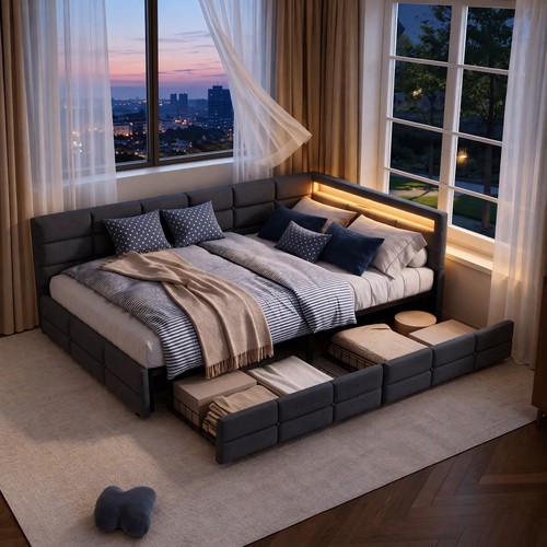 Daybed frame 3ft upholstered - frame,3ft,